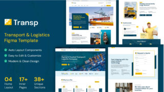 Transp- Transport & Logistics  Figma Template